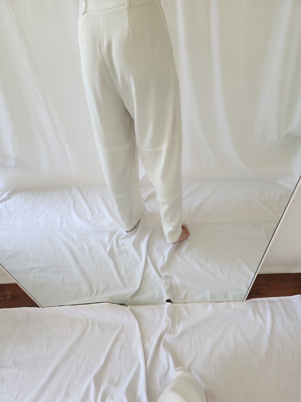 Sally LaPointe Ivory Tailored Trousers - Picture 5 of 10